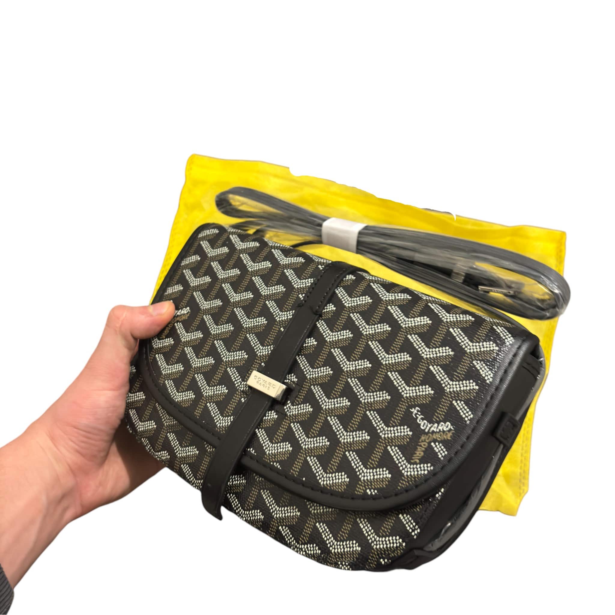 GOYARD Goyardine Messenger Black Bag