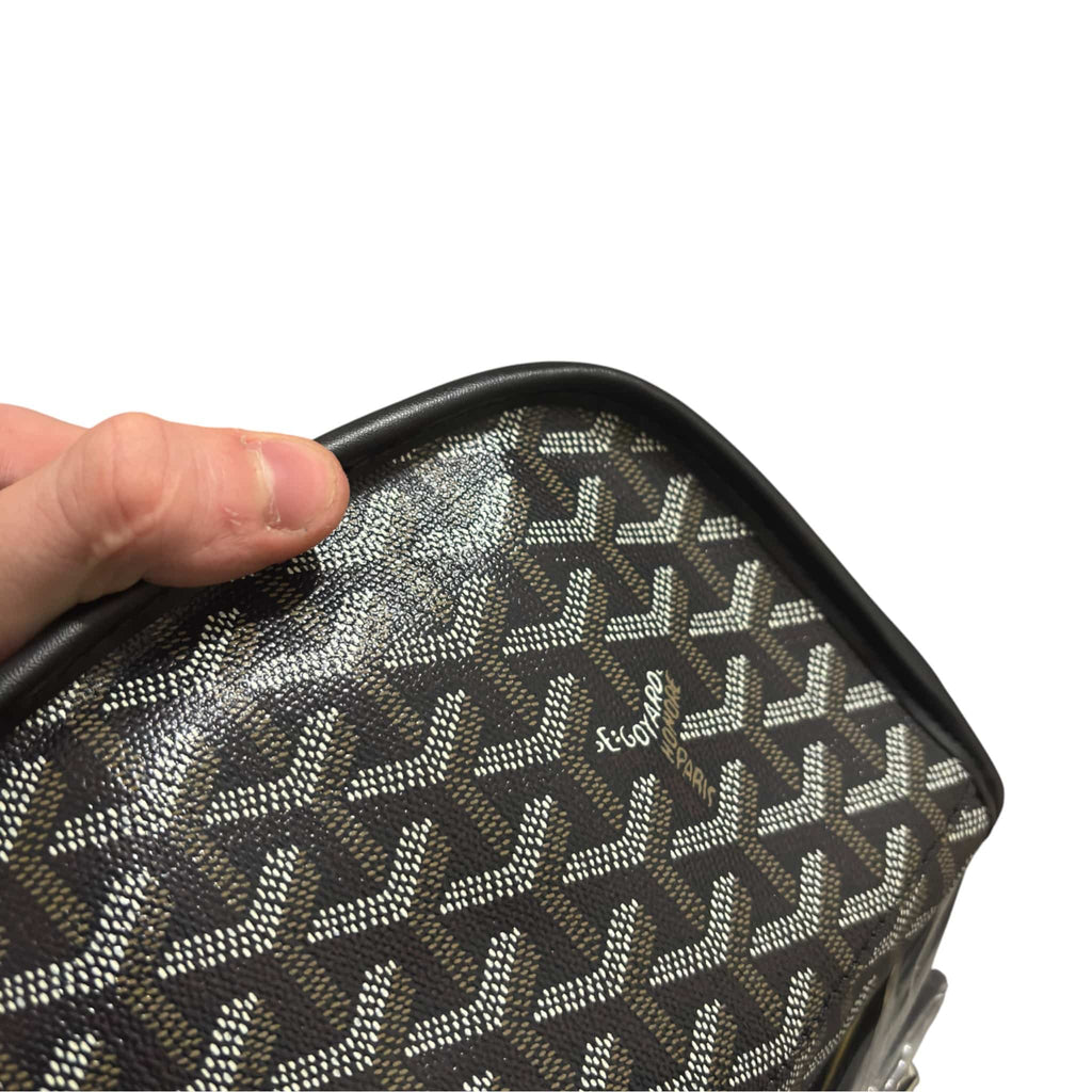 GOYARD Goyardine Messenger Black Bag
