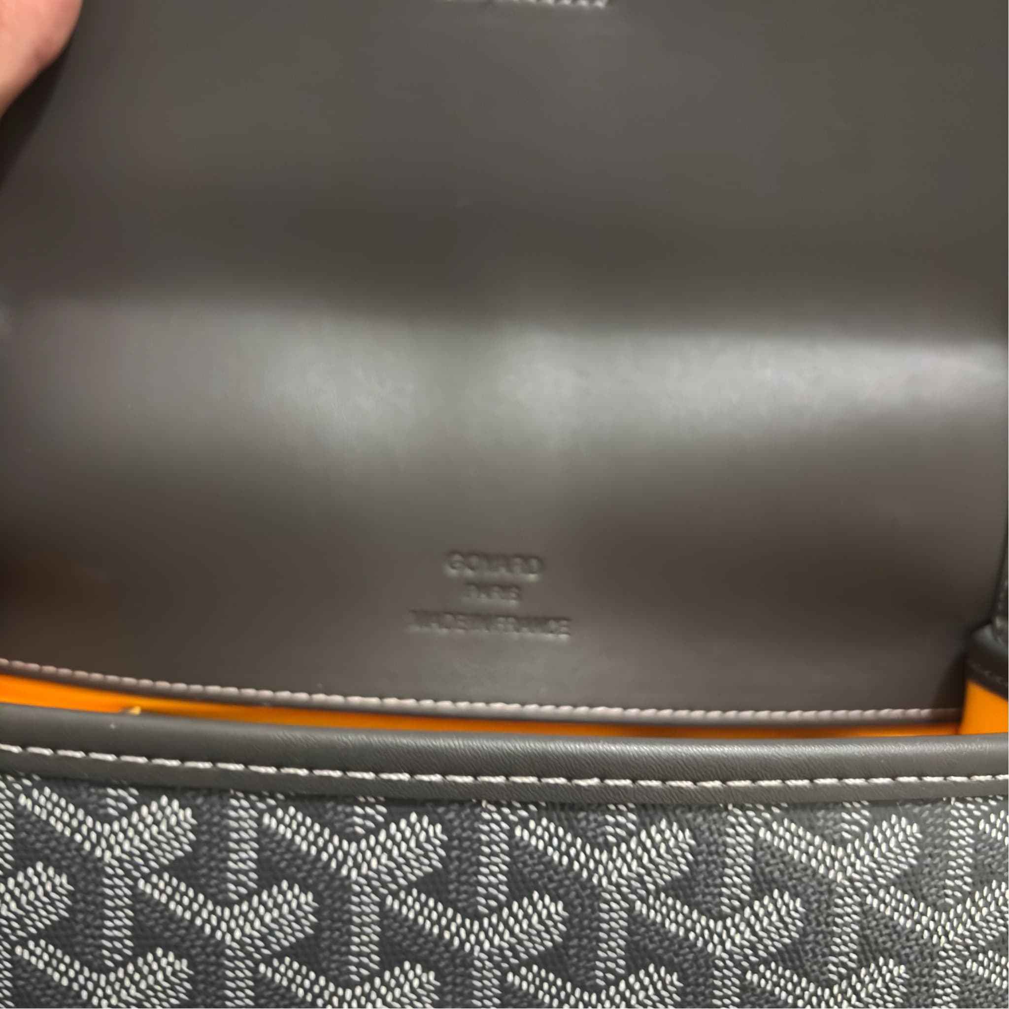 GOYARD Goyardine Messenger Grey Bag