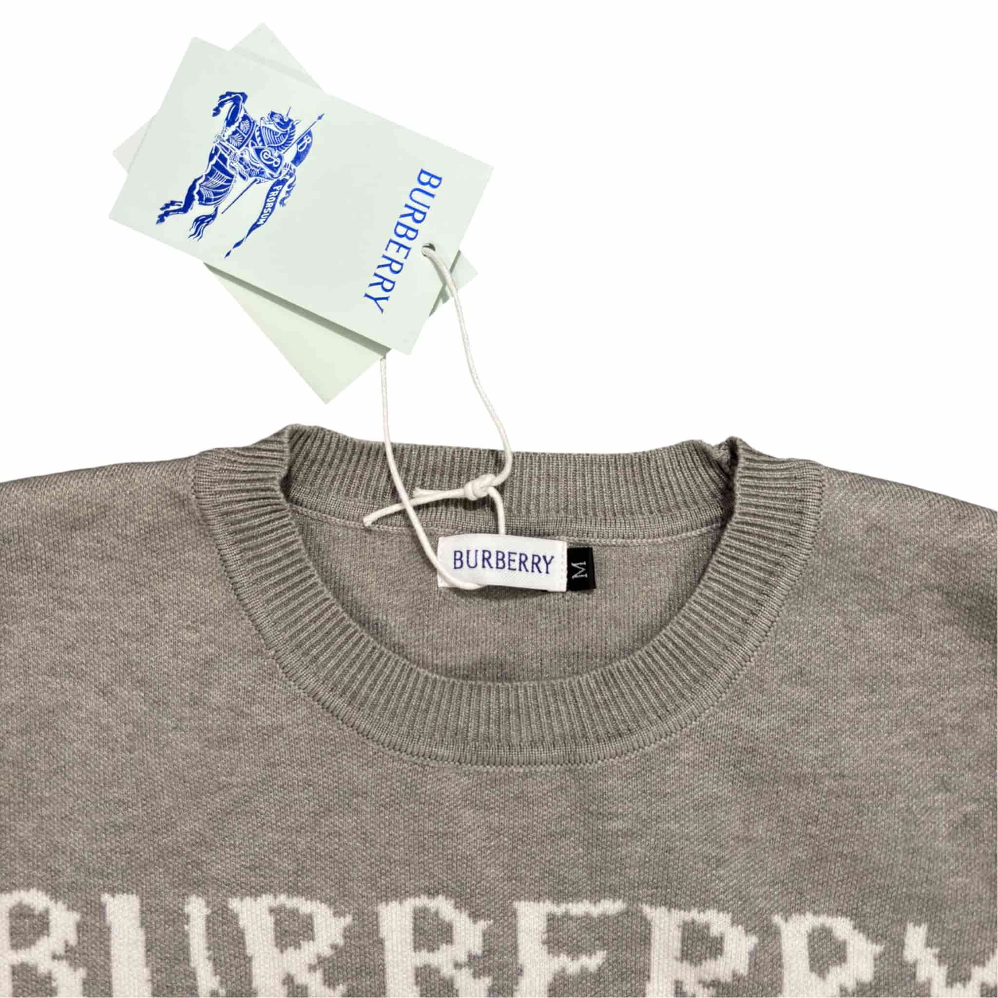 Burberry Limited Cashmere Gray Sweater