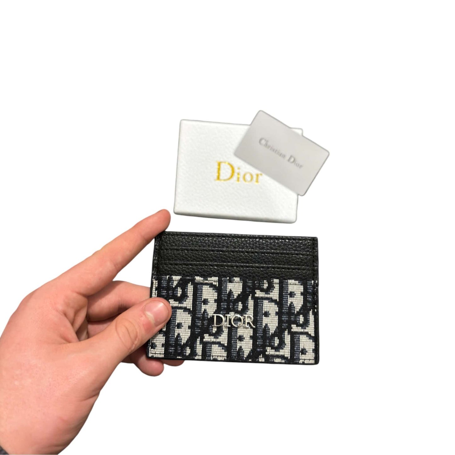 Dior Black Monogram Cardholder