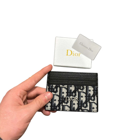 Dior Black Monogram Cardholder
