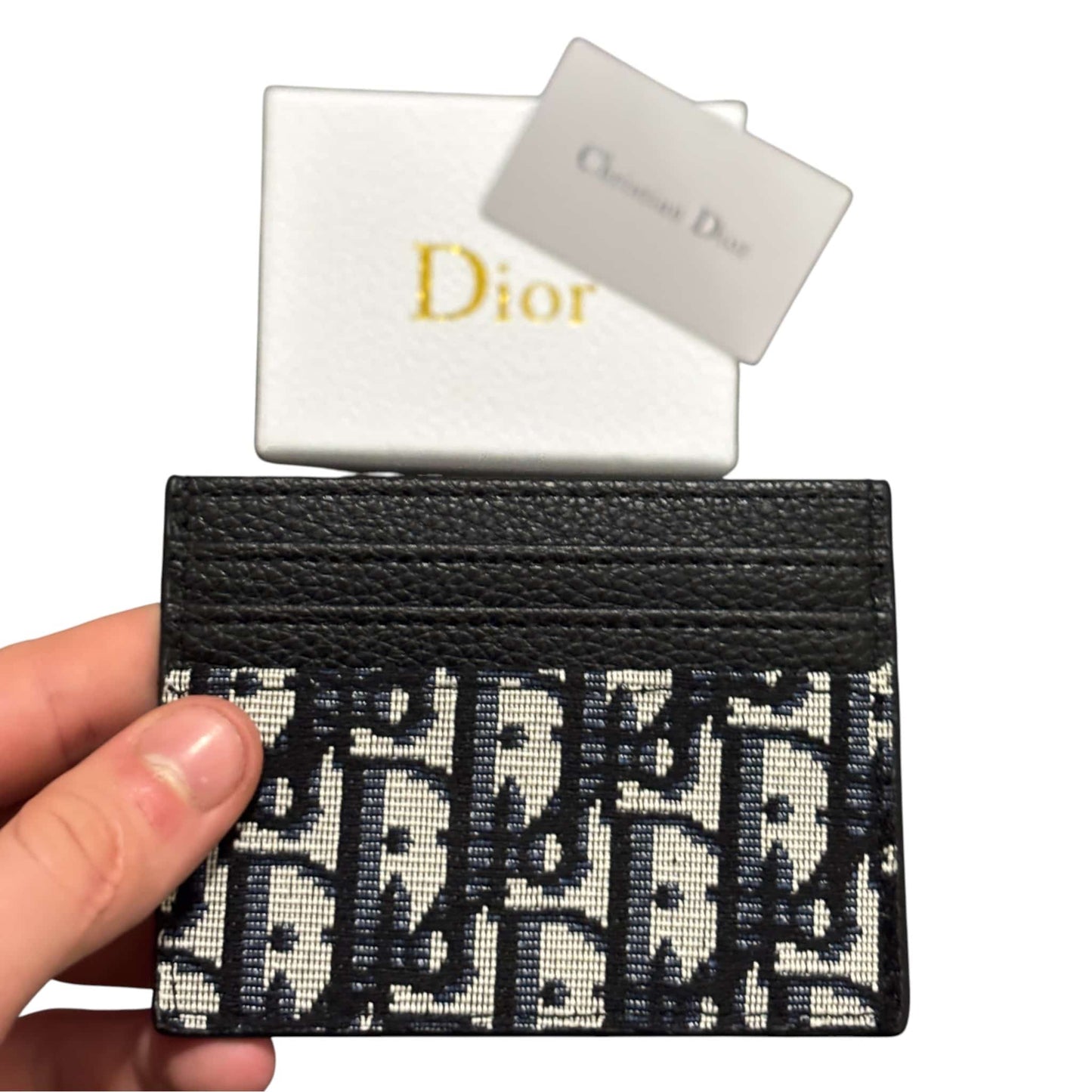 Dior Black Monogram Cardholder