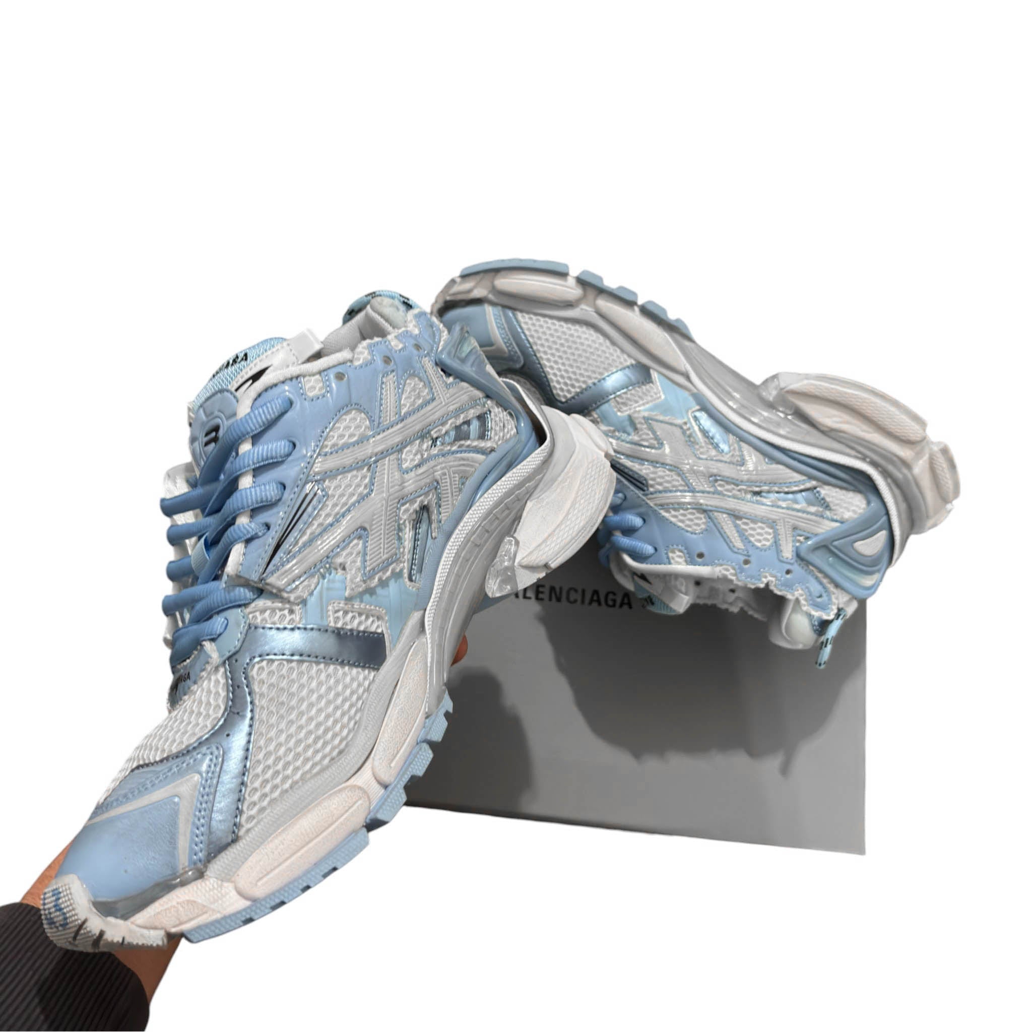 Balenciaga Runner Turquoise Blue Sneakers