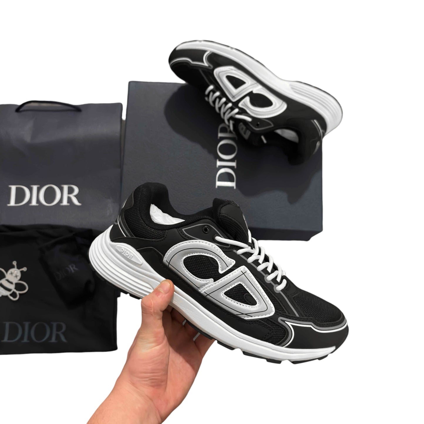 Dior B30 Black Mesh Sneaker
