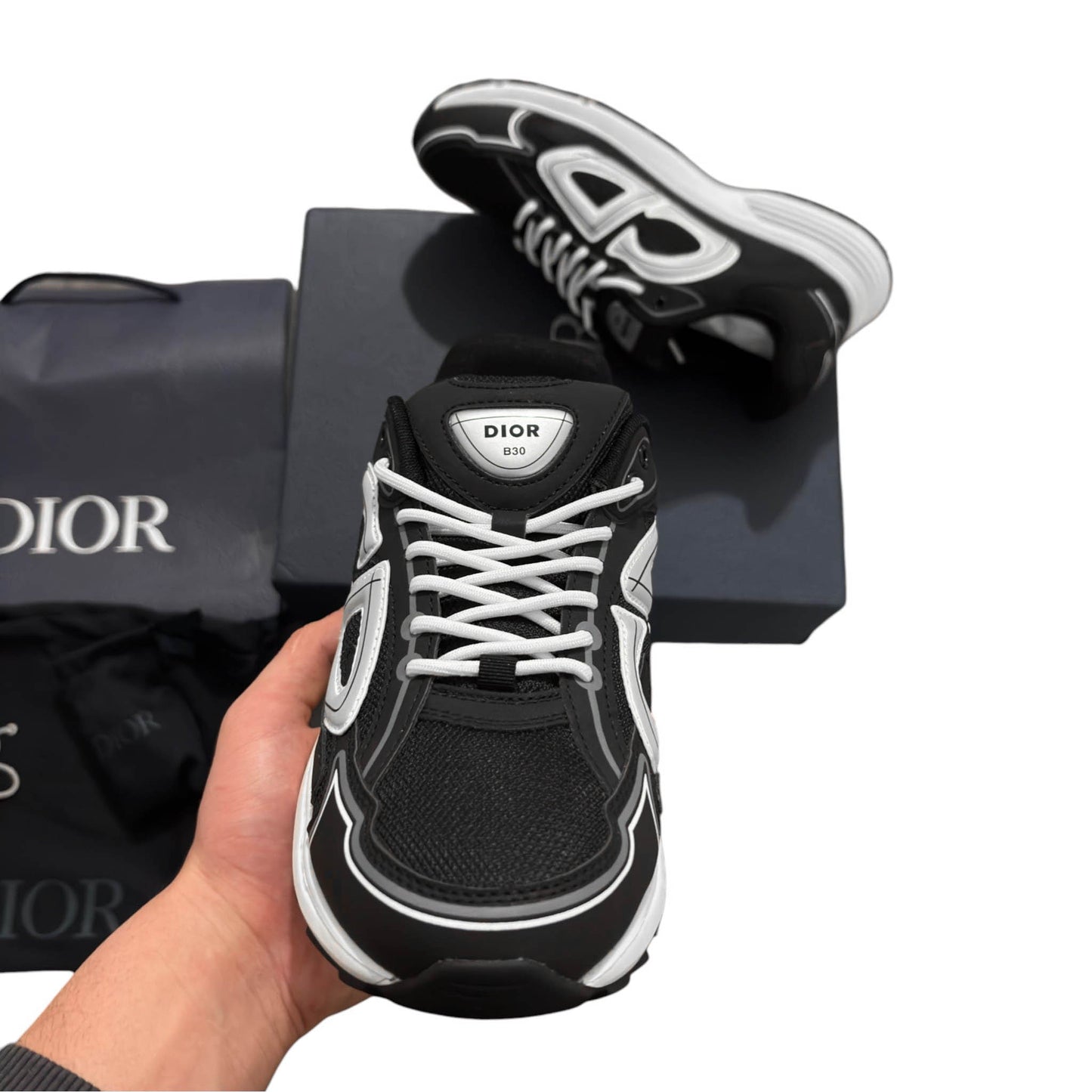 Dior B30 Black Mesh Sneaker