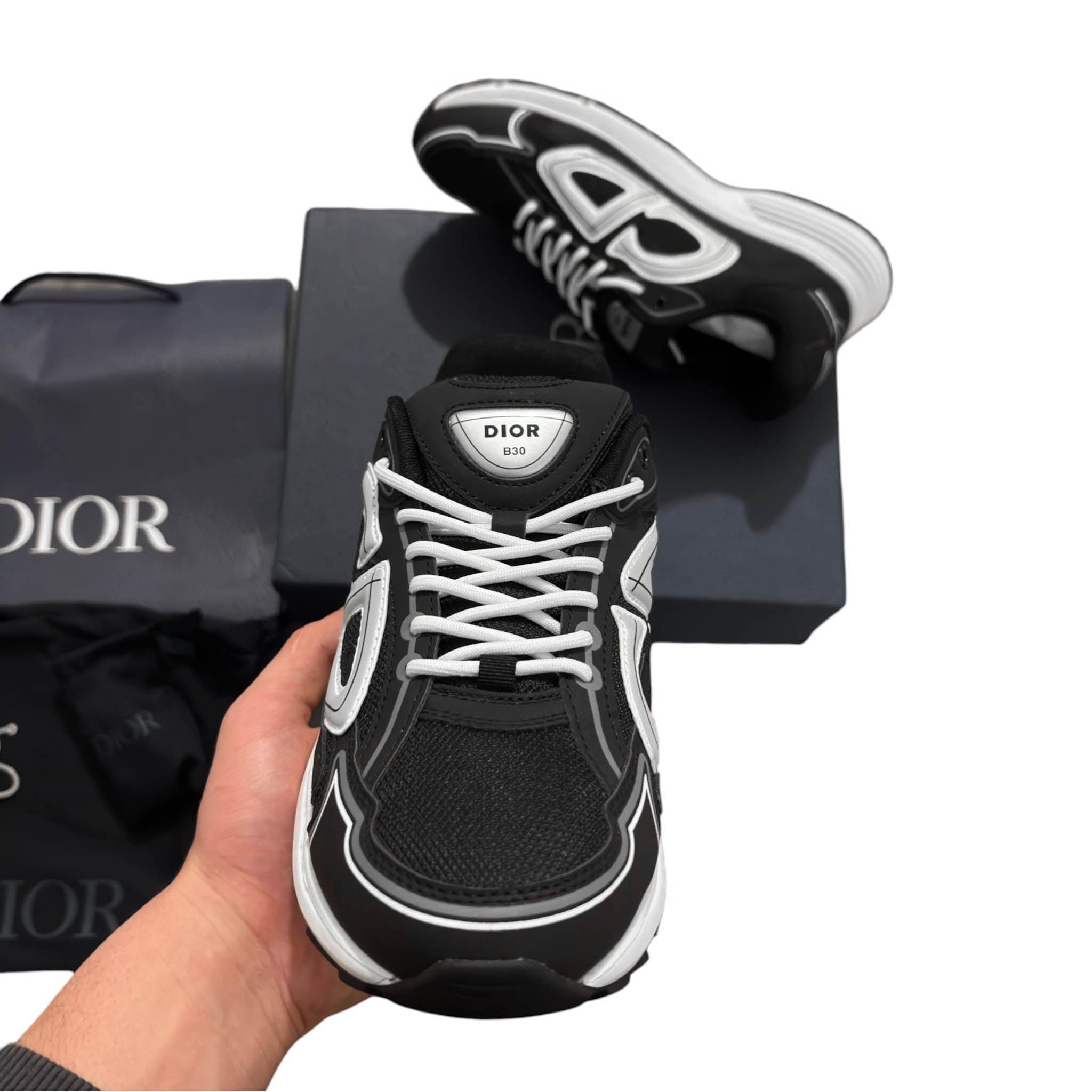 Dior B30 Black Mesh Sneaker