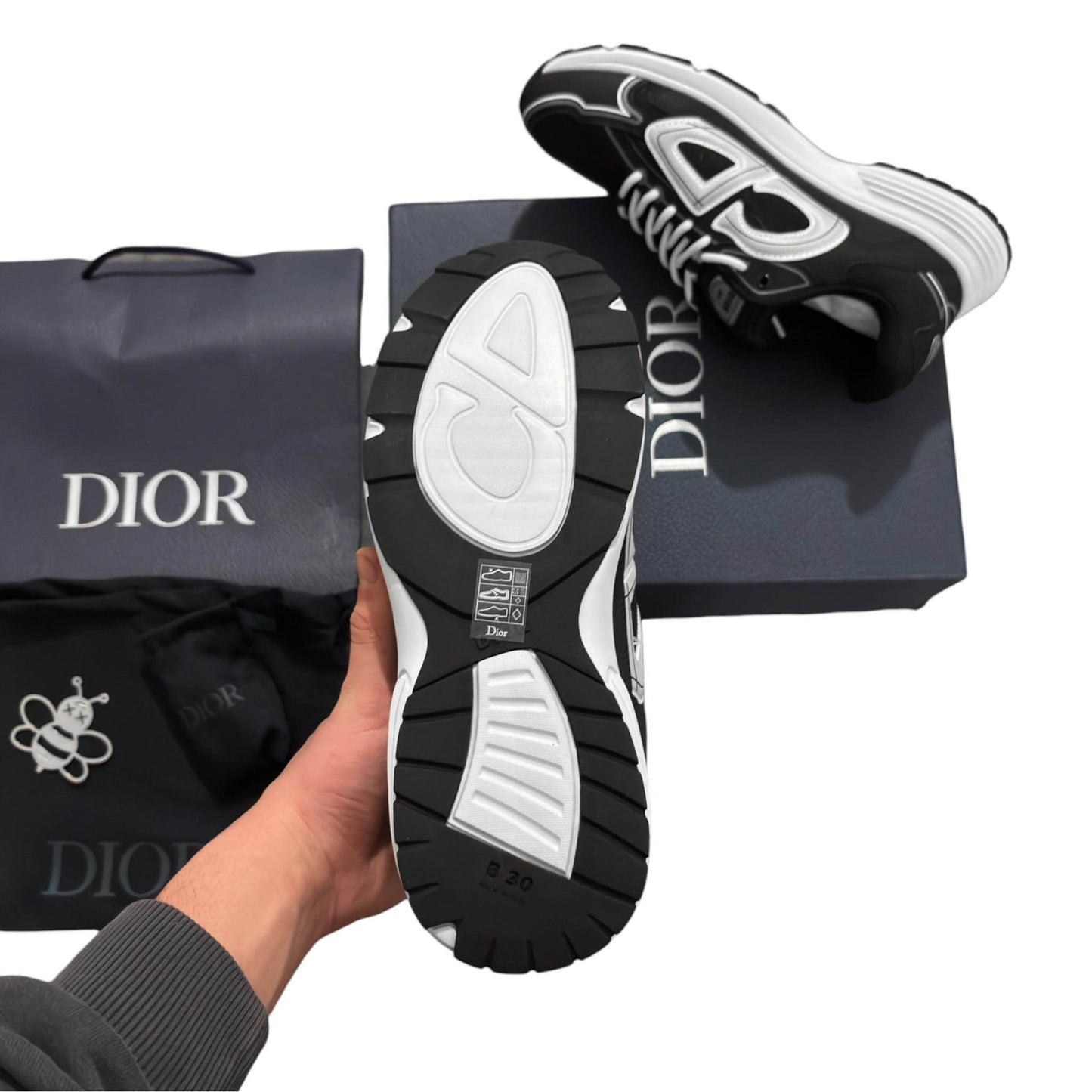 Dior B30 Black Mesh Sneaker