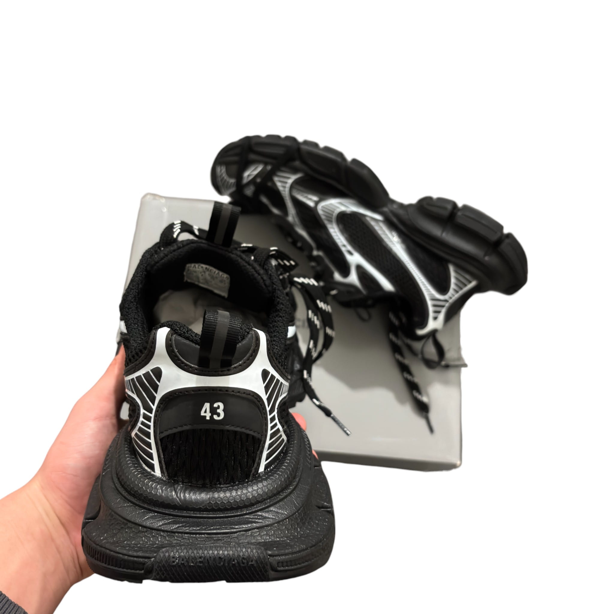 Balenciaga Black 3XL Mesh Sneaker