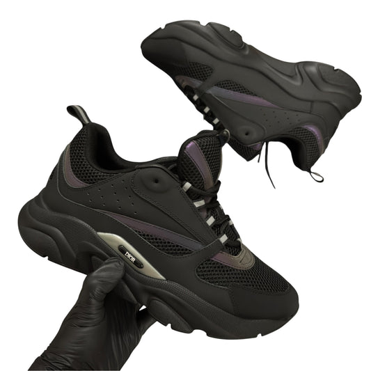 Dior B22 Rainbow Reflective Black Sneaker