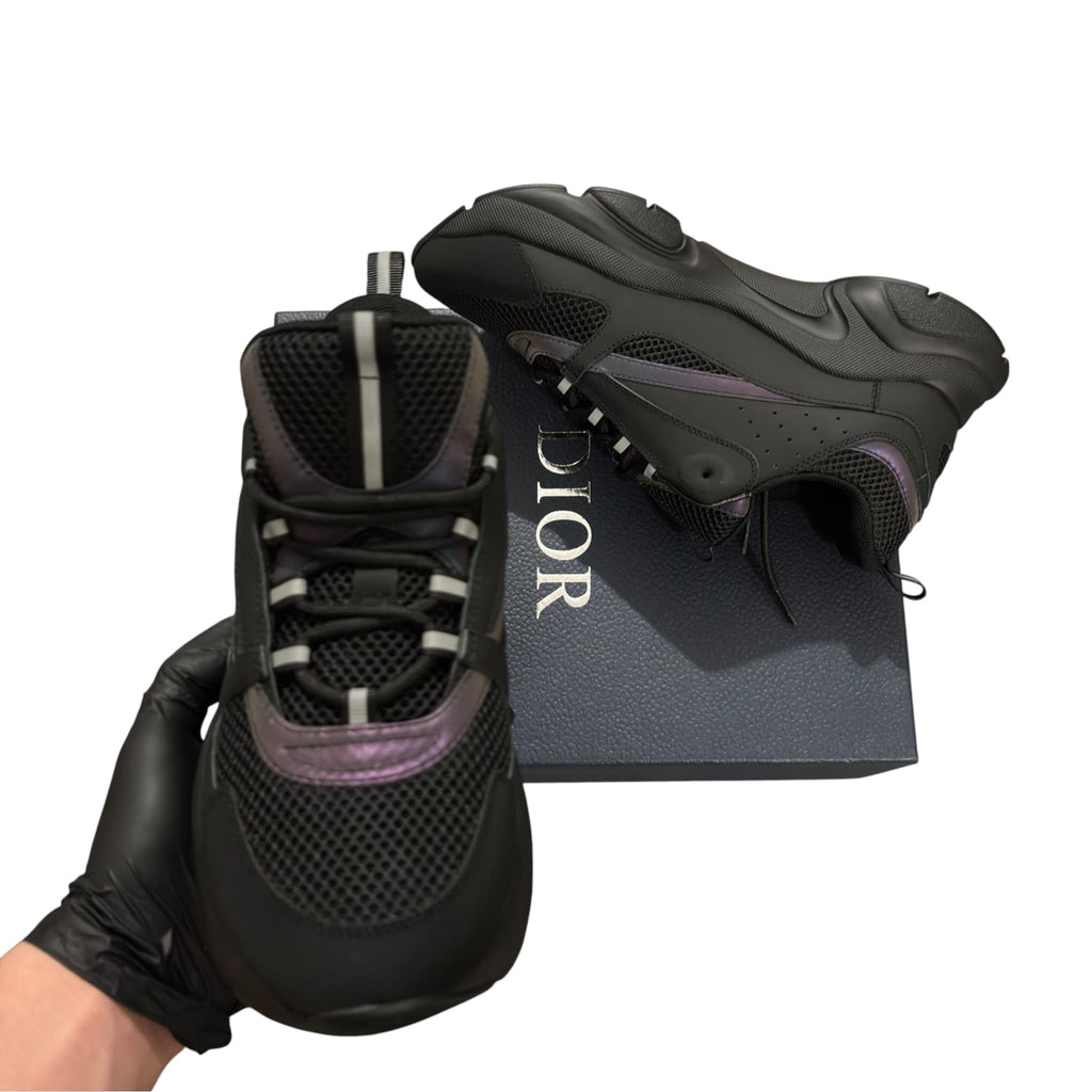 Dior B22 Rainbow Reflective Black Sneaker