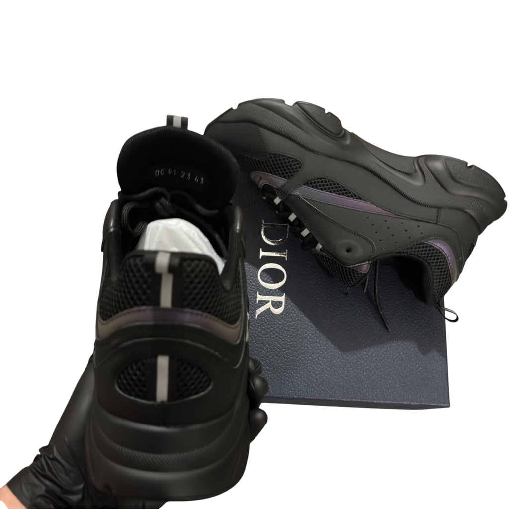 Dior B22 Rainbow Reflective Black Sneaker