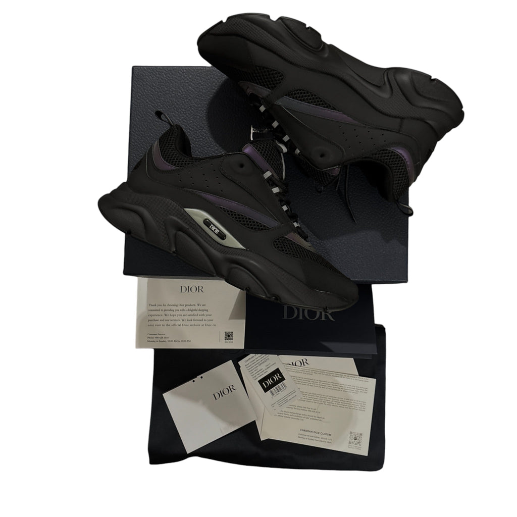 Dior B22 Rainbow Reflective Black Sneaker