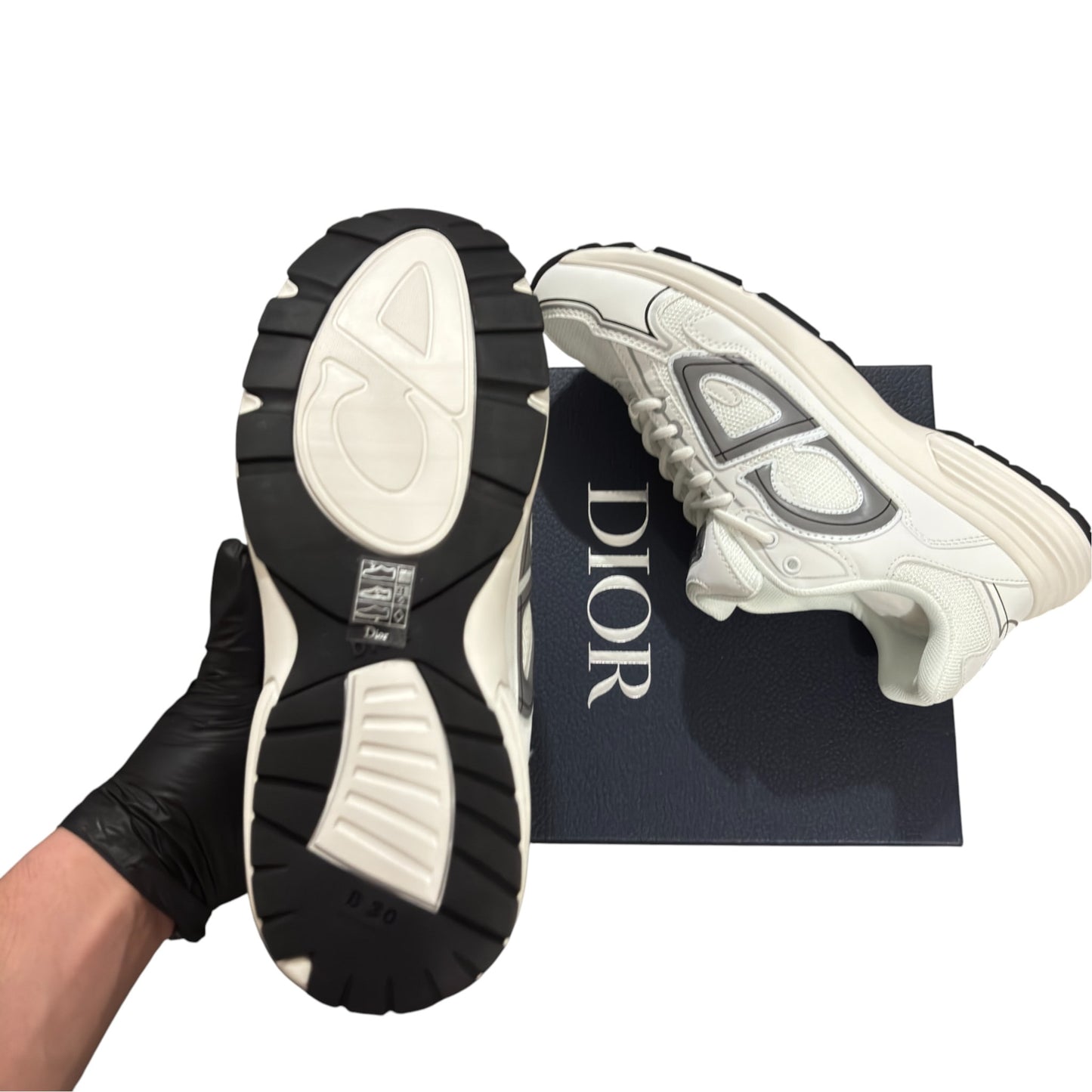 Dior Reflective B30 White Sneakers