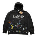 Lanvin Paint Gray Disstresed Limited Hoodie
