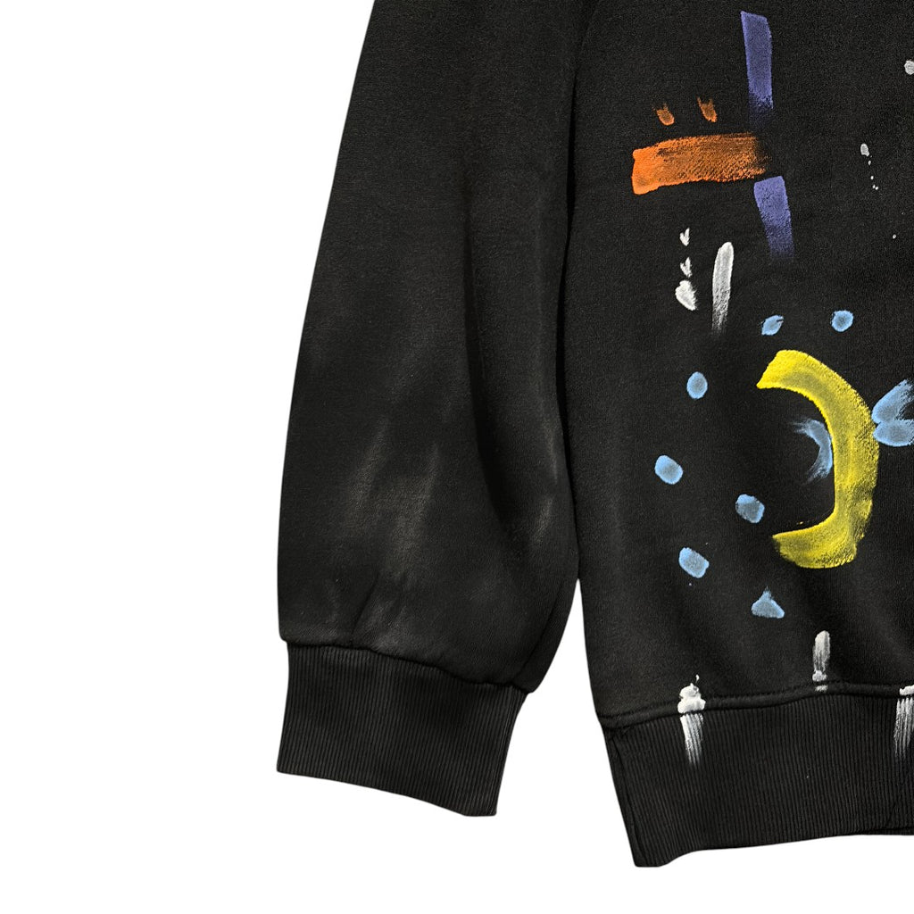 Lanvin Paint Gray Disstresed Limited Hoodie