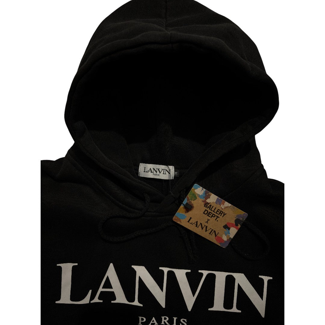 Lanvin Paint Gray Disstresed Limited Hoodie