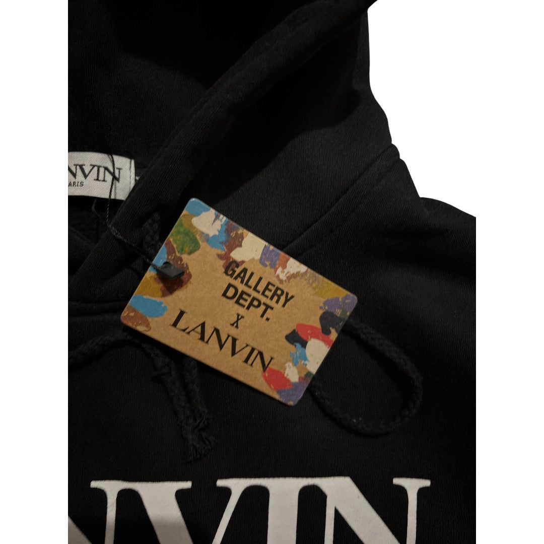 Lanvin Paint Gray Disstresed Limited Hoodie