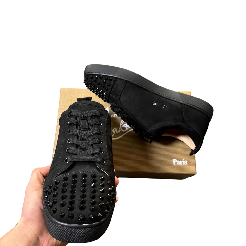 Christian Louboutin Black Junior Spikes