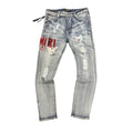 AMIRI Distressed Stamped Letters Jeans LIMITED