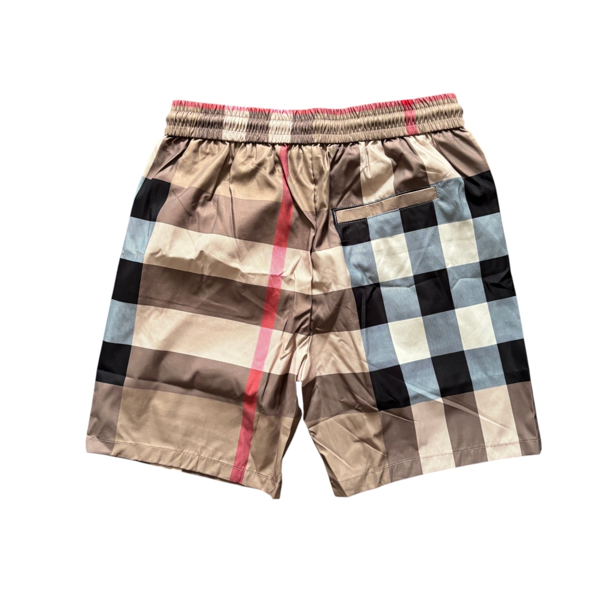 BURBERRY Checked Drawcord Swim Shorts