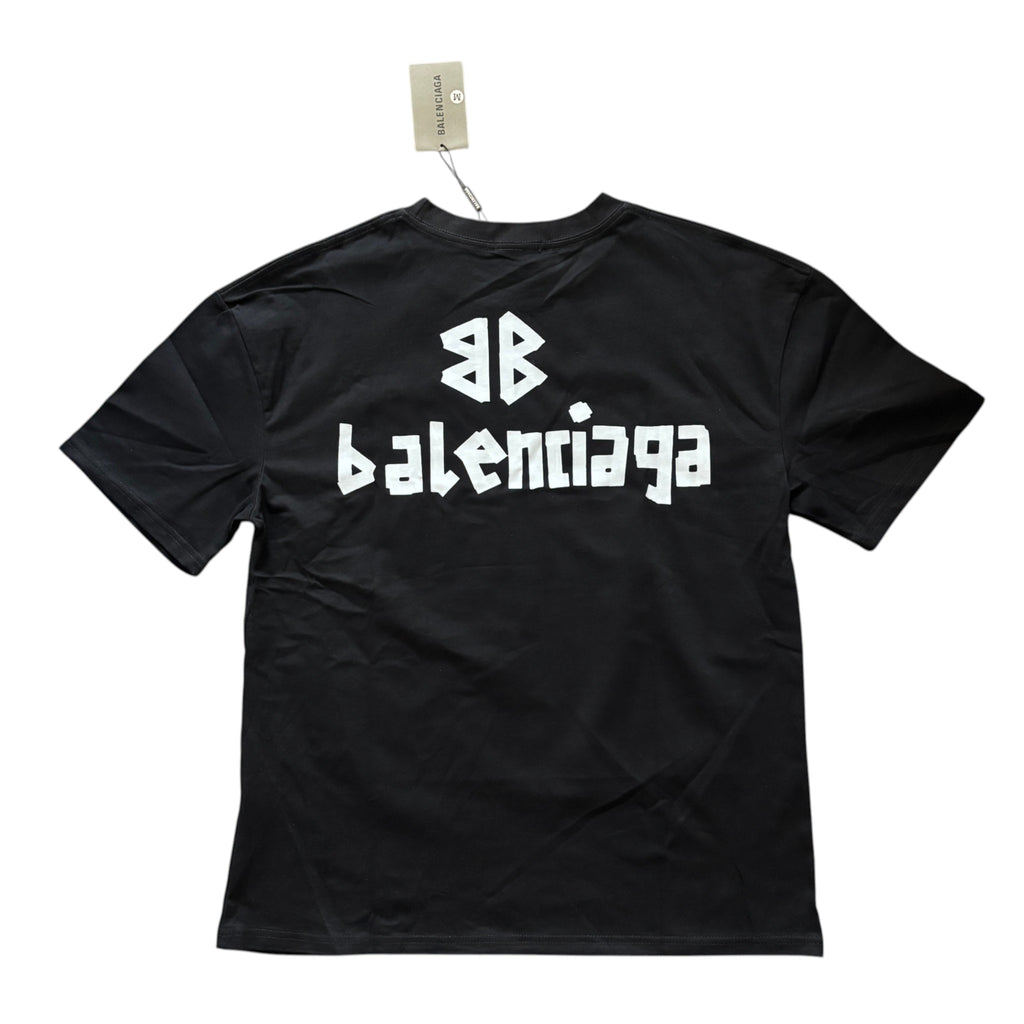 Balenciaga Tape Type T-Shirt White Black Logo