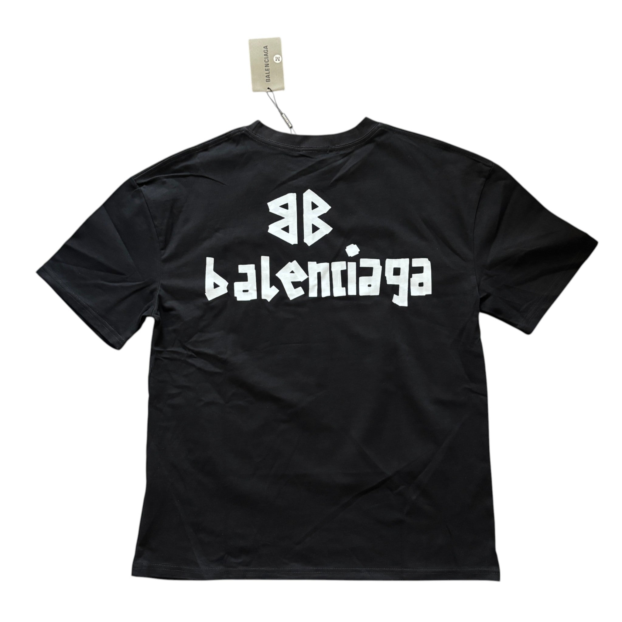 Balenciaga Tape Type T-Shirt White Black Logo