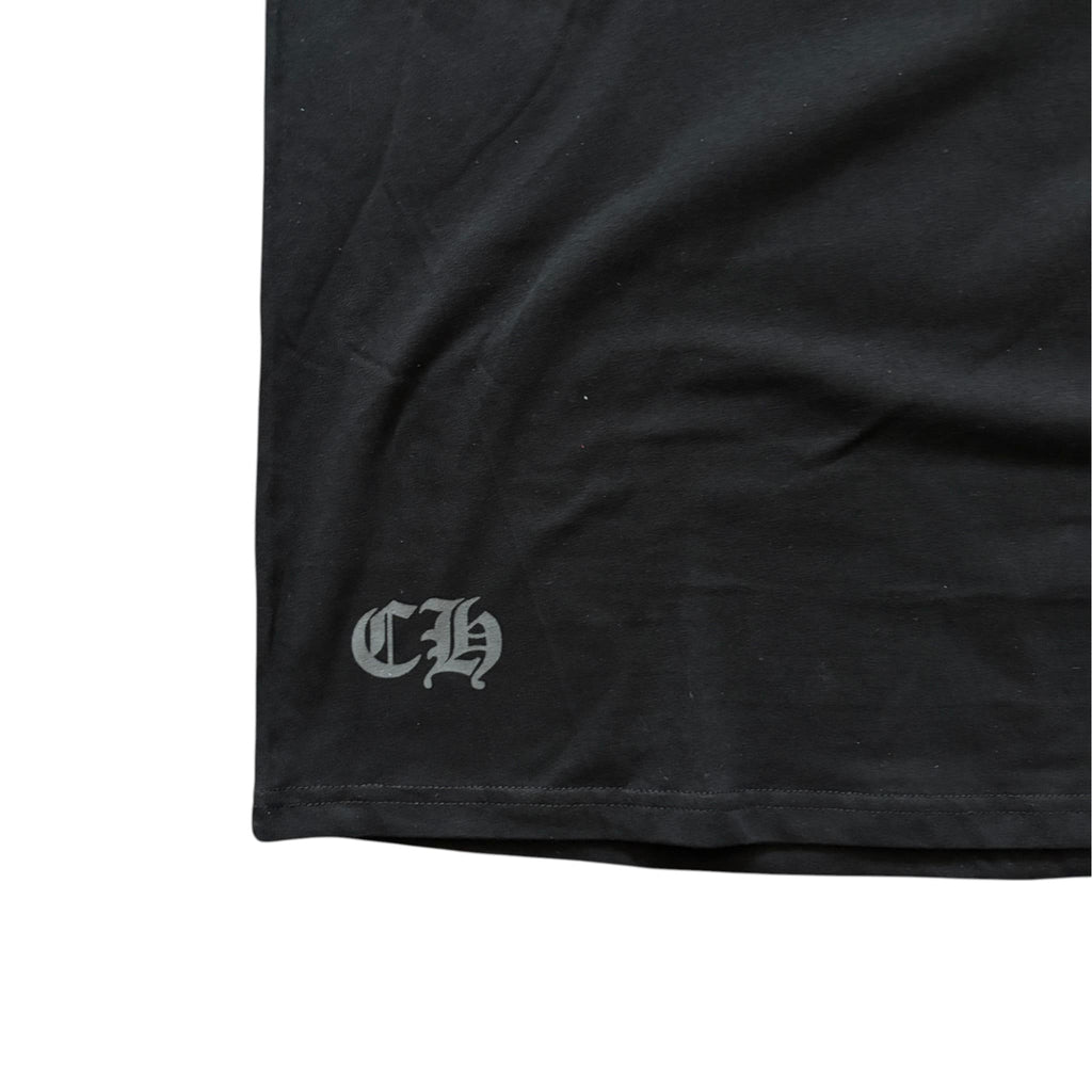 Chrome Hearts Horseshoe Logo T-Shirt Black CH Sleeve Print