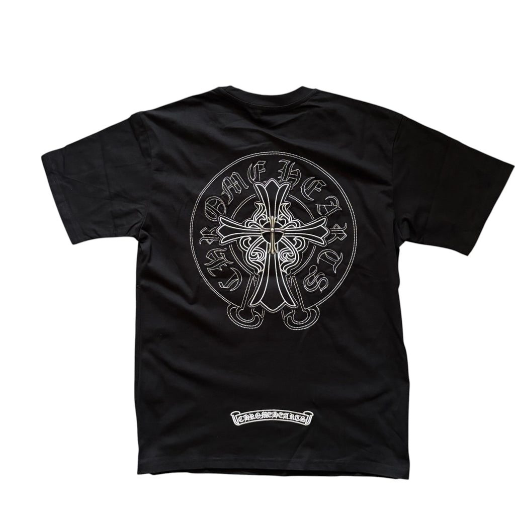 Chrome Hearts Horseshoe Circle '' STEEL CHROME '' Graphic T-Shirt Black