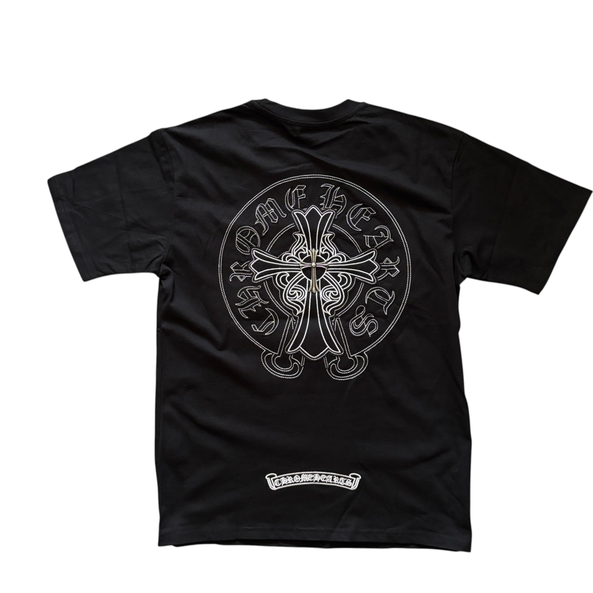 Chrome Hearts Horseshoe Circle '' STEEL CHROME '' Graphic T-Shirt Black