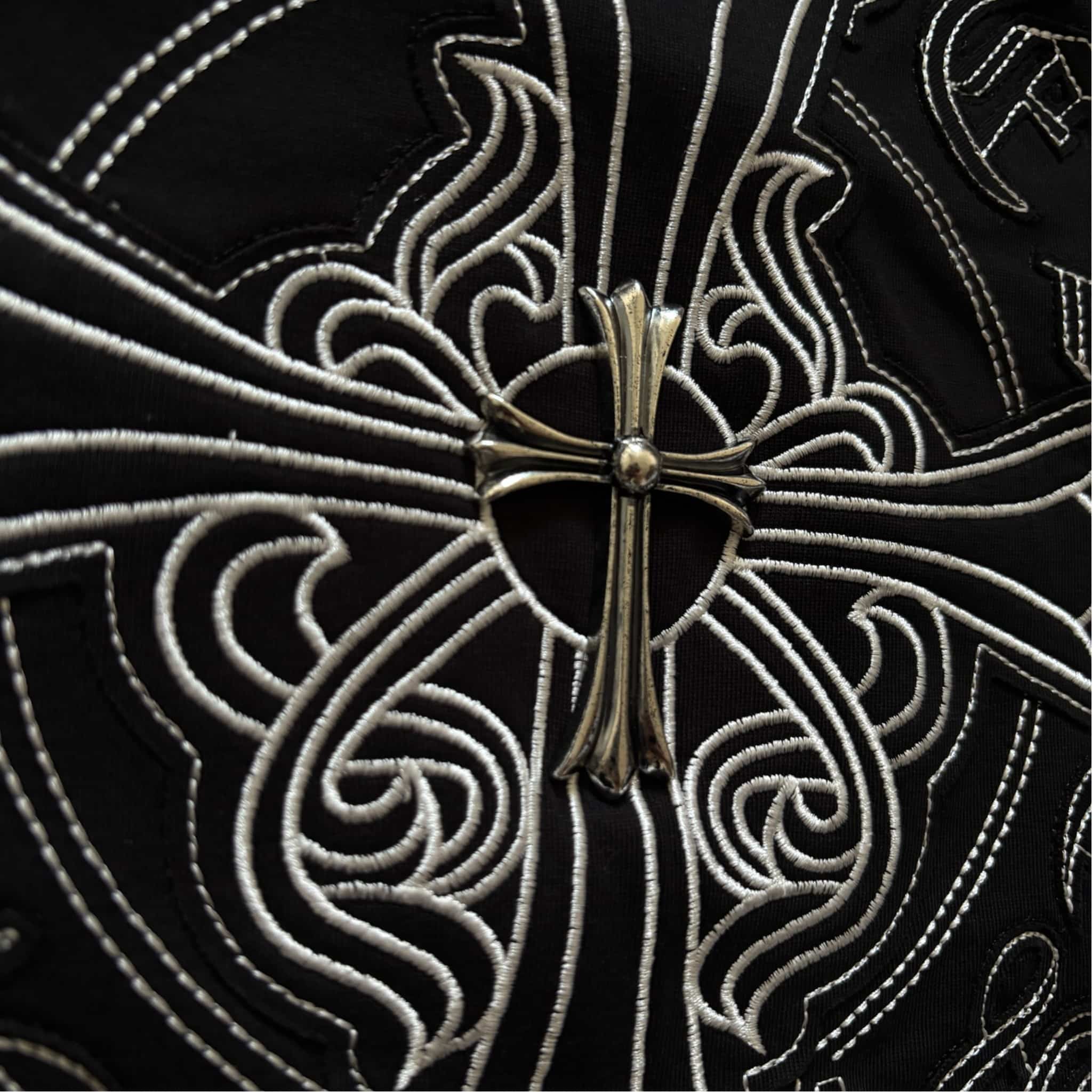 Chrome Hearts Horseshoe Circle '' STEEL CHROME '' Graphic T-Shirt Black