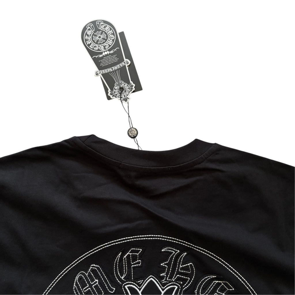 Chrome Hearts Horseshoe Circle '' STEEL CHROME '' Graphic T-Shirt Black