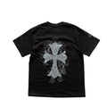 Chrome Hearts Cross Logo T-Shirt Black Floral Cross Sleeve Print