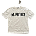 Balenciaga Tape Type T-Shirt White Black Logo