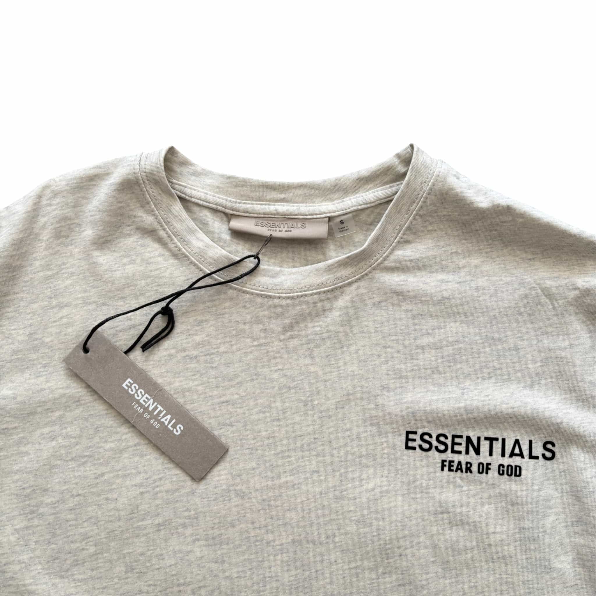 Fear of God ESSENTIALS '' Oatmeal Gray '' T-shirt