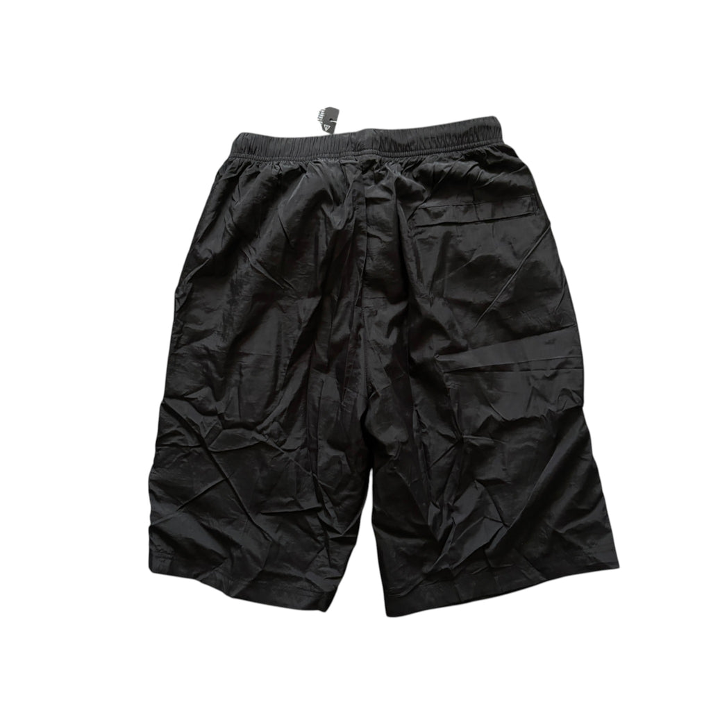 Stone Island Nylon Shorts Black Compass Badge Embossed Logo
