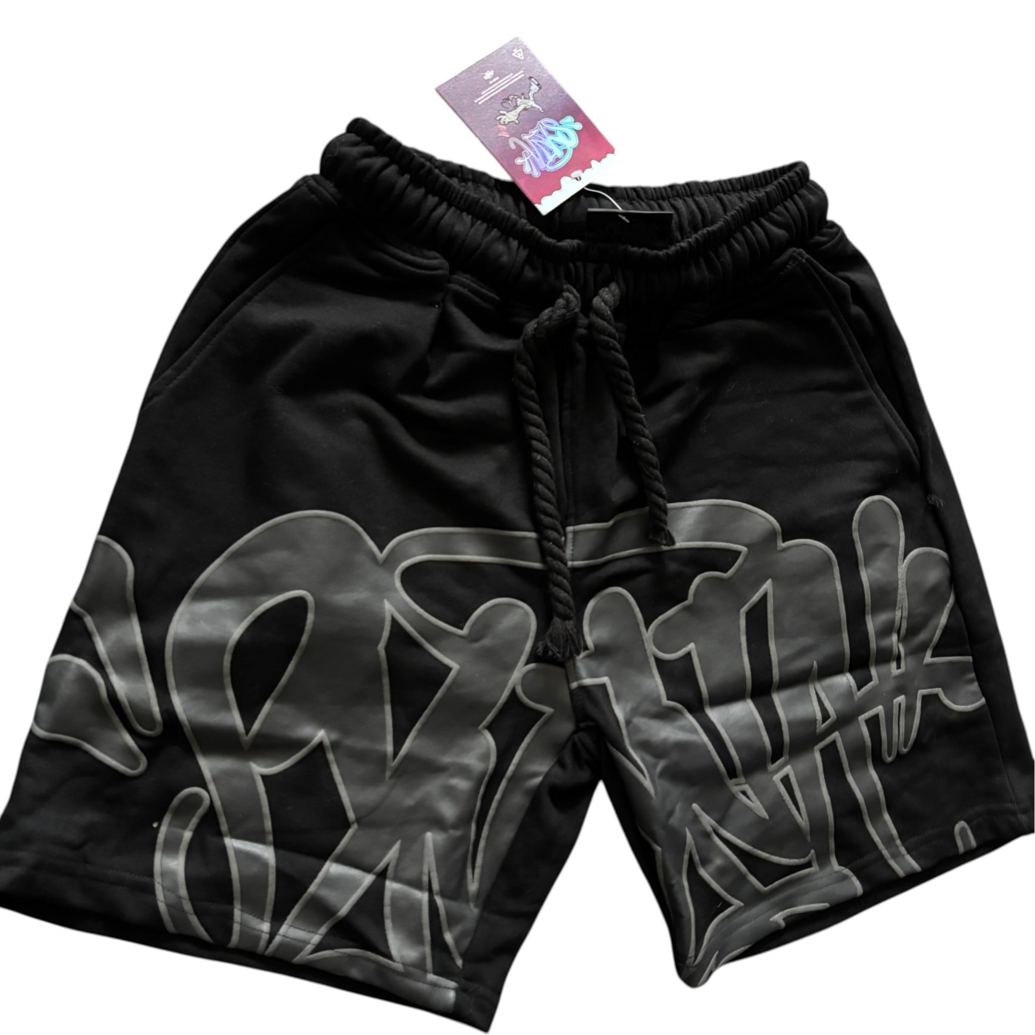 Syna World Black Shorts Rope Drawstrings