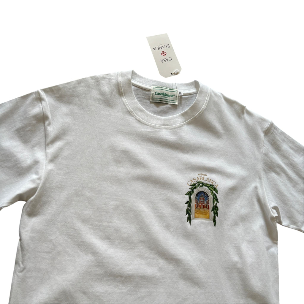 Casablanca Avenida White T-Shirt