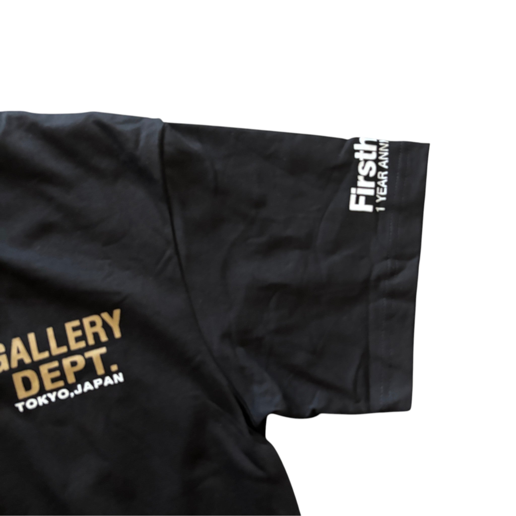 Gallery Dept. Tokyo Japan Paint Splatter T-Shirt Black 1 Year Anniversary