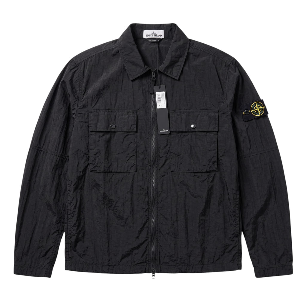 Stone Island Black Nylon Light Windbreaker