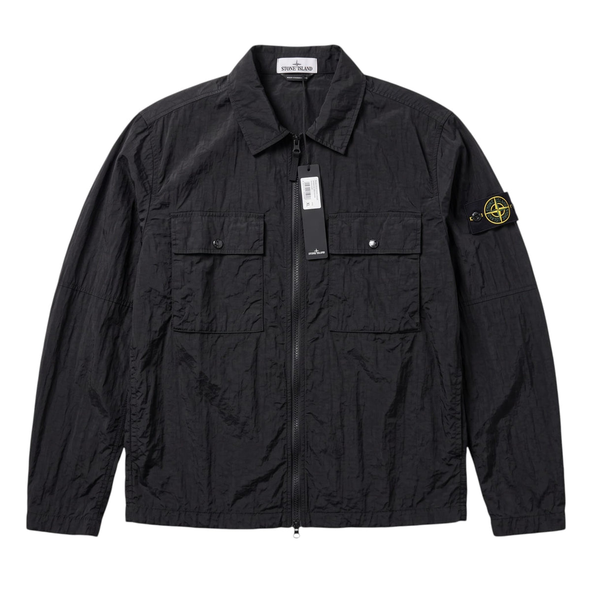 Stone Island Black Nylon Light Windbreaker