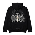 Chrome Hearts Silver Cross Black Hoodie