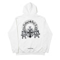 Chrome Hearts Silver Cross White Hoodie