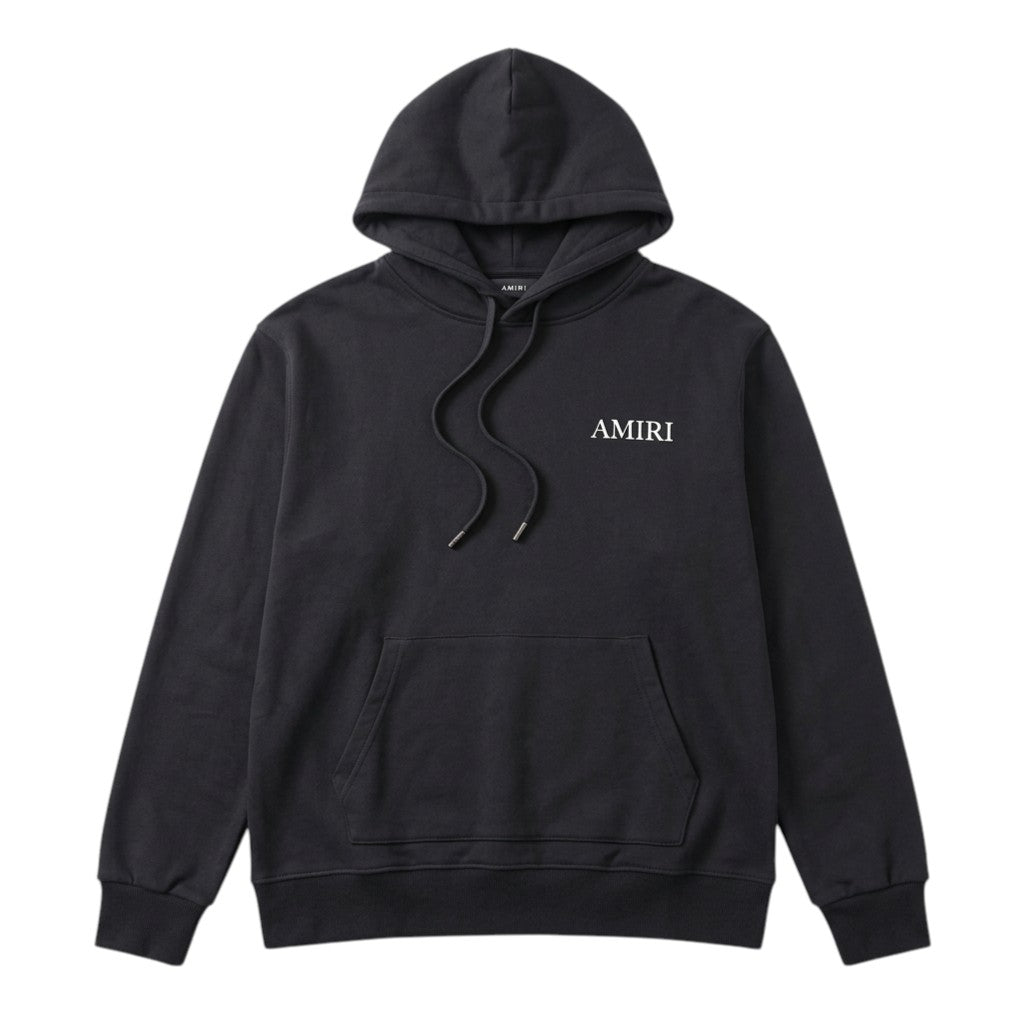 Amiri Black Floral Palm Hoodie