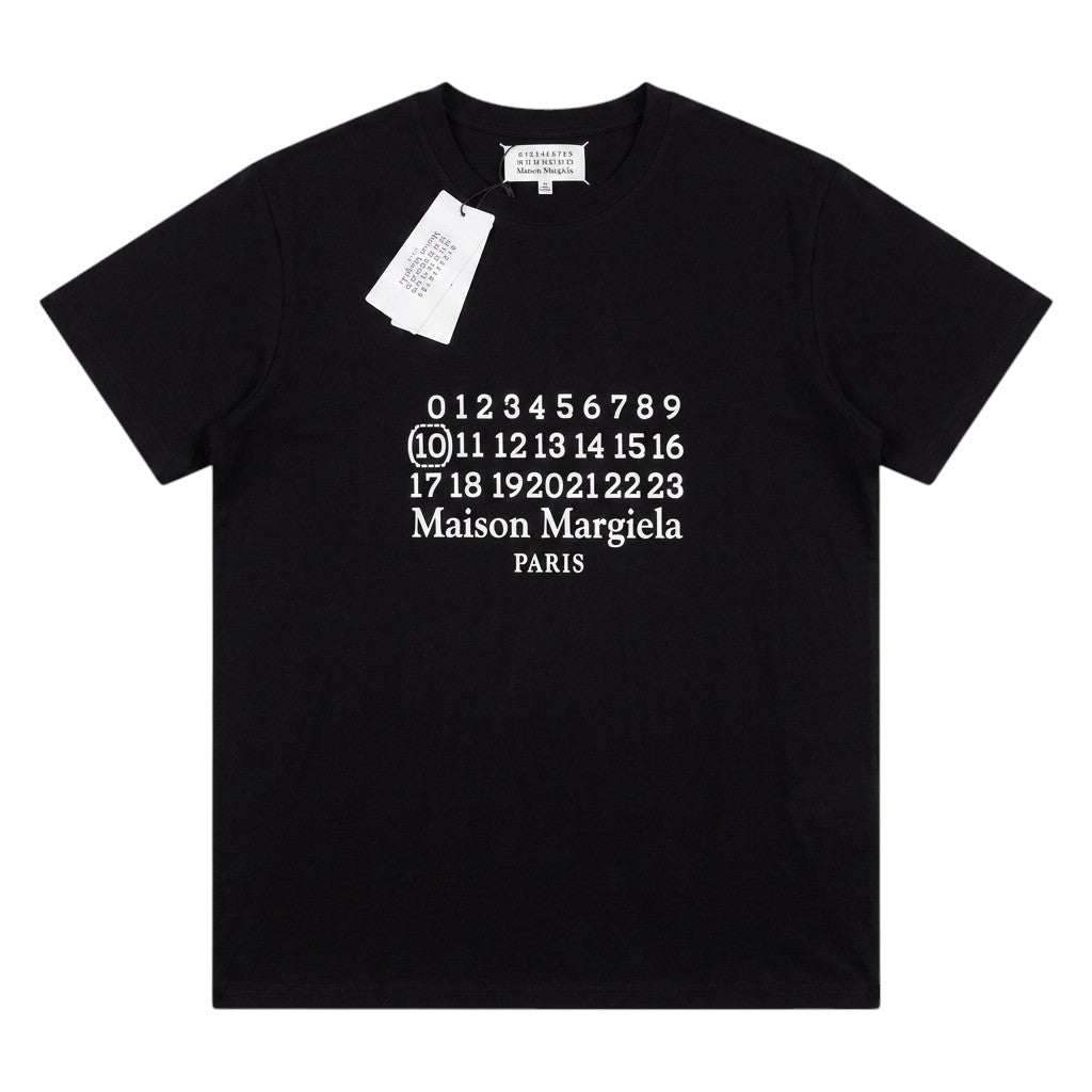 Maison Margiela Black Limited Number '' 10 '' T-SHIRT