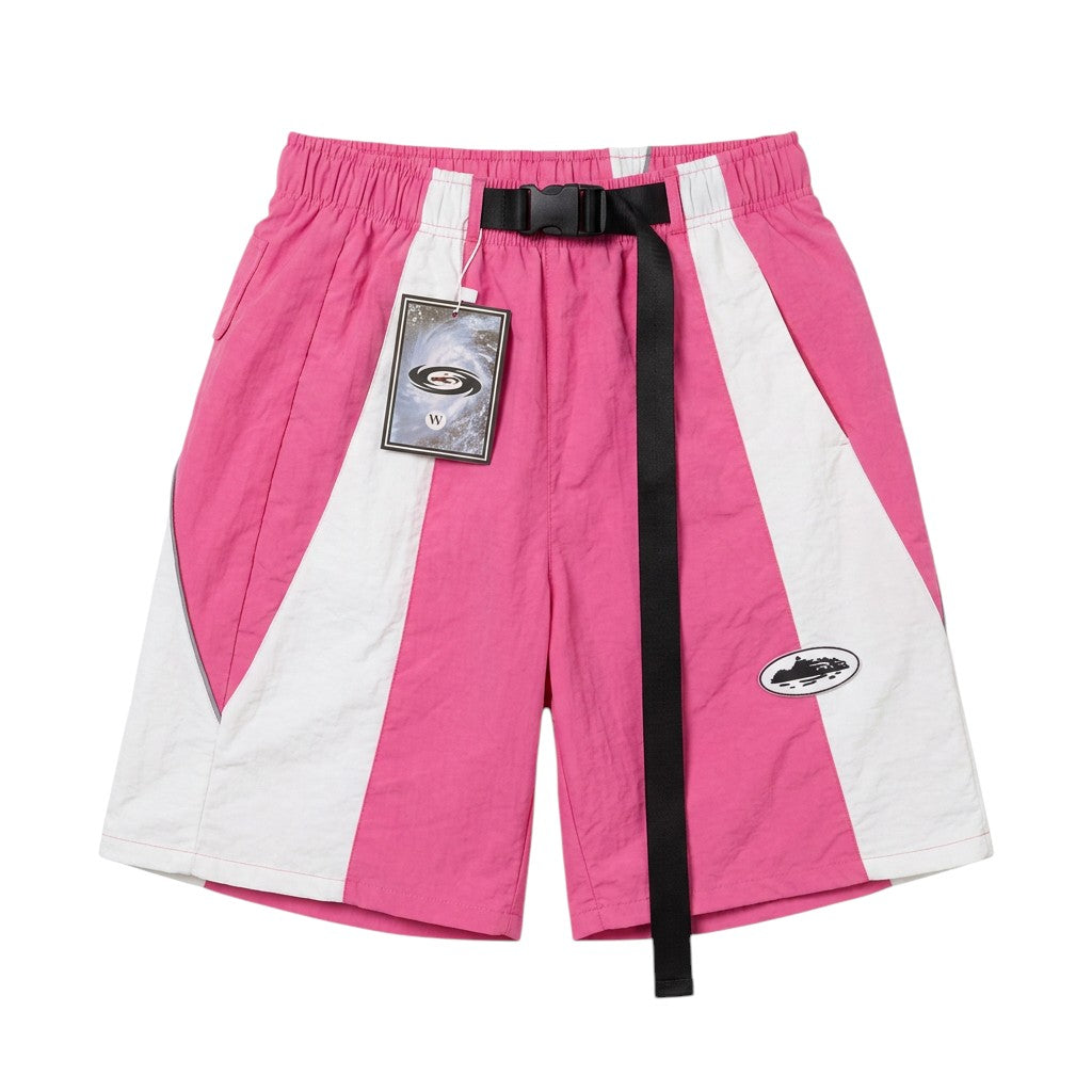 Corteiz Spring Shorts Pink & White