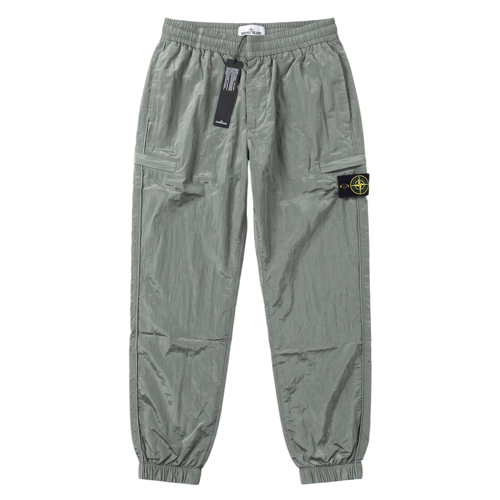 Stone Island Sage Green Nylon Metal Cargo Pants