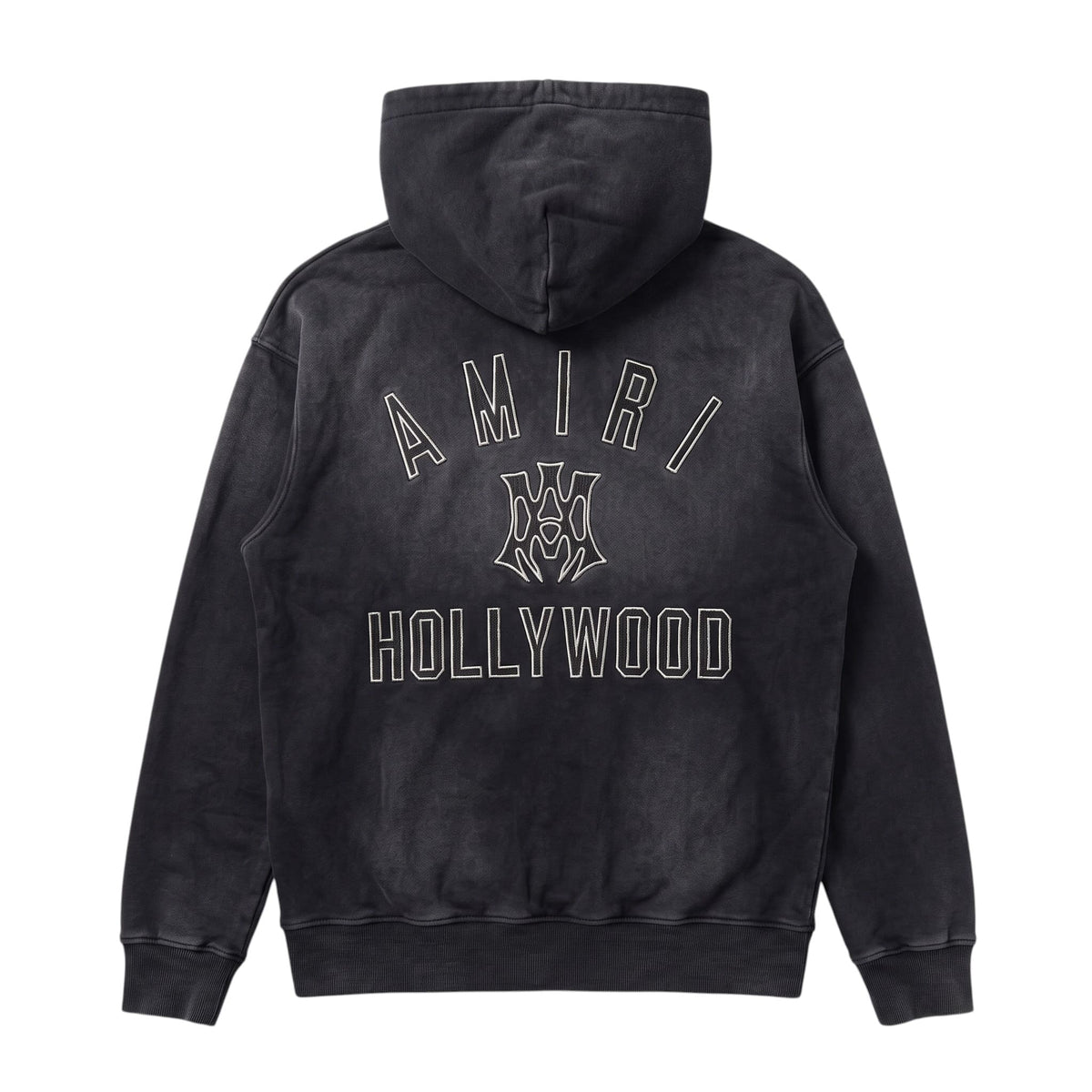 Amiri Hollywood Crest Faded Black Hoodie