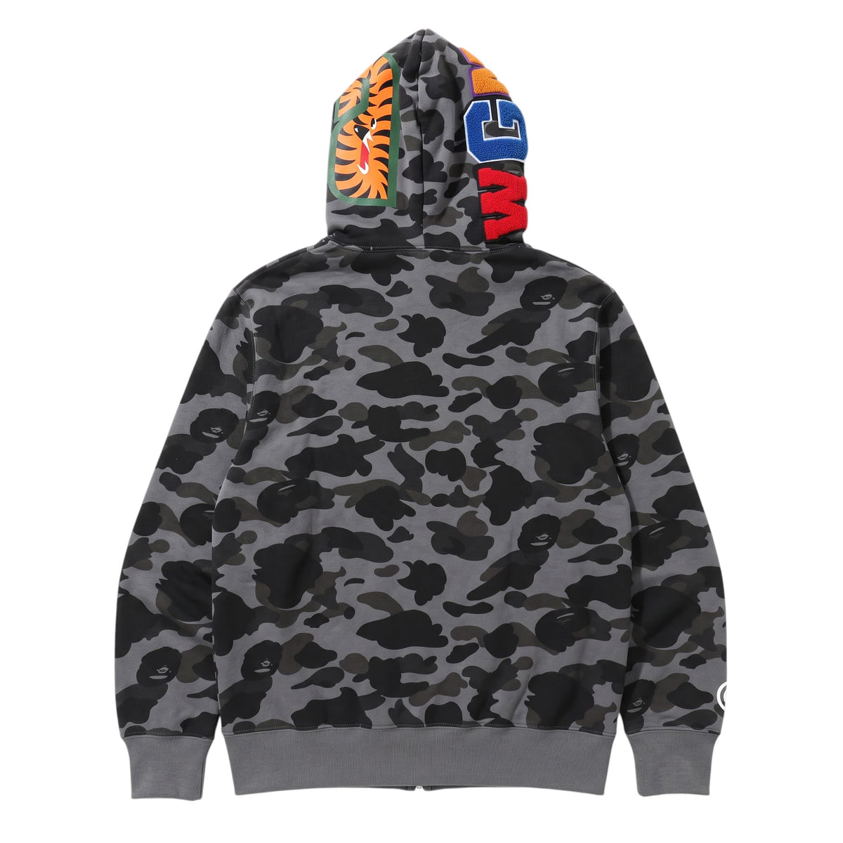 BAPE Black Camo Shark Full Zip Hoodie