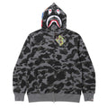BAPE Black Camo Shark Full Zip Hoodie